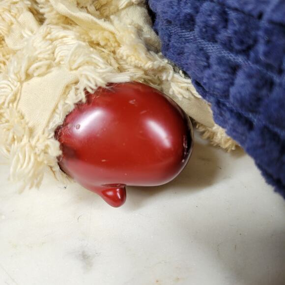 VINTAGE Holiday Snowman 16" White Hand Painted Porcelain Winter Standing Doll - Picture 4 of 14